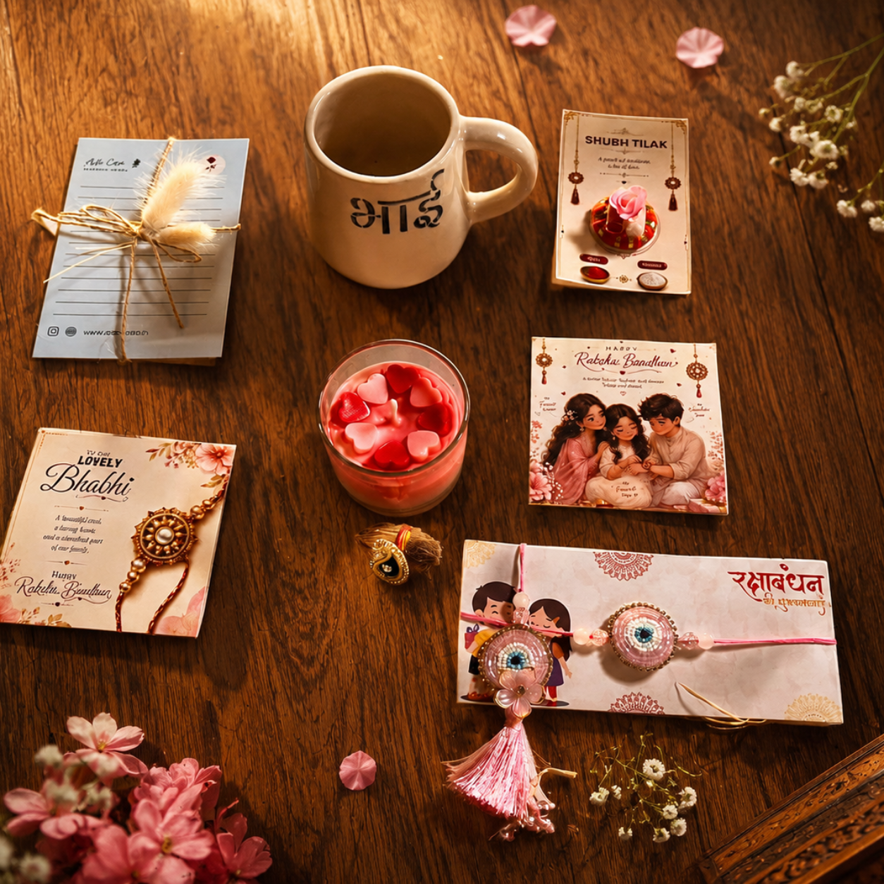 Bhai Blessings Candle Hamper
