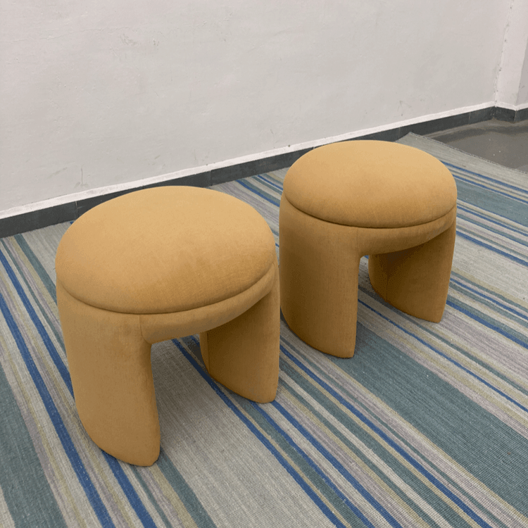 Aura Ottoman | Fabric Upholstery