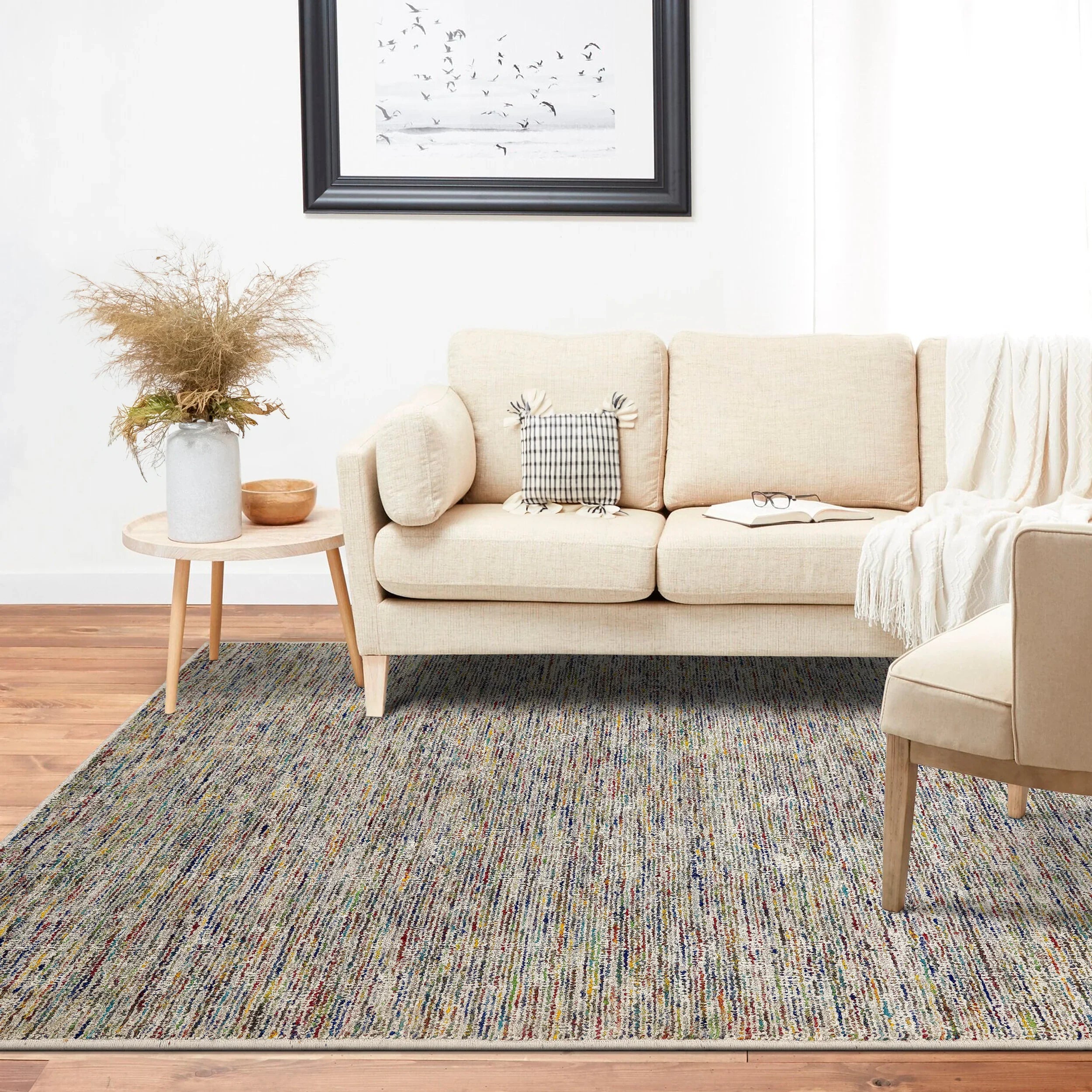 Hand-Loomed Luxury Carpet Rug for Bedroom/Living Area/Home with Anti Slip Backing With Kaleen's Signature Cotton Backing for Long Life Rectangle Ambient