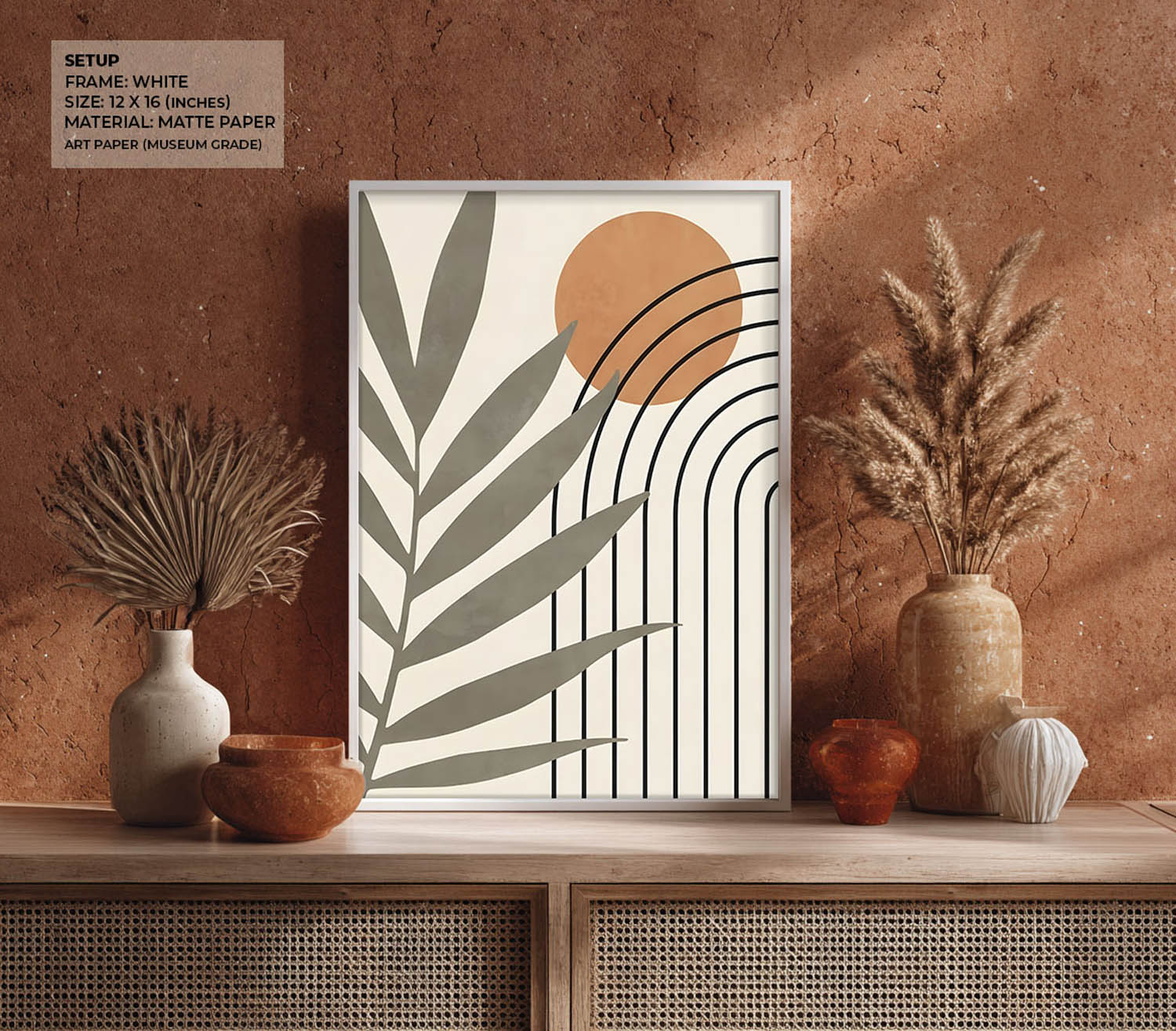 Sunlit Leaves Wall Painting