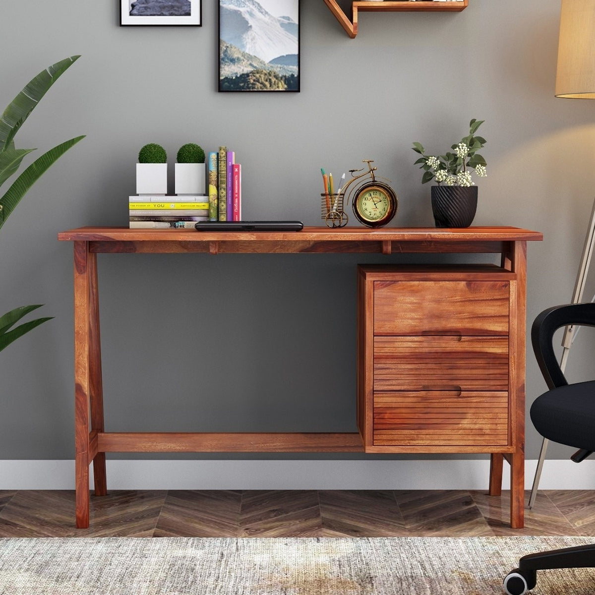 Neptune Desk | Sheesham Wood,