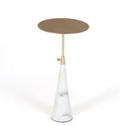 Cone Table | Marble,Brass ,Mild Steel