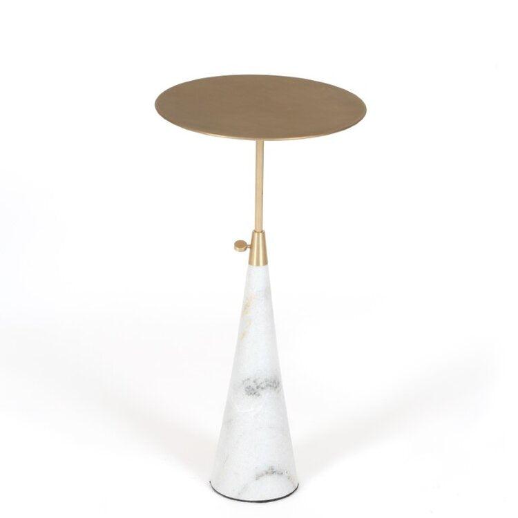 Cone Table | Marble,Brass ,Mild Steel