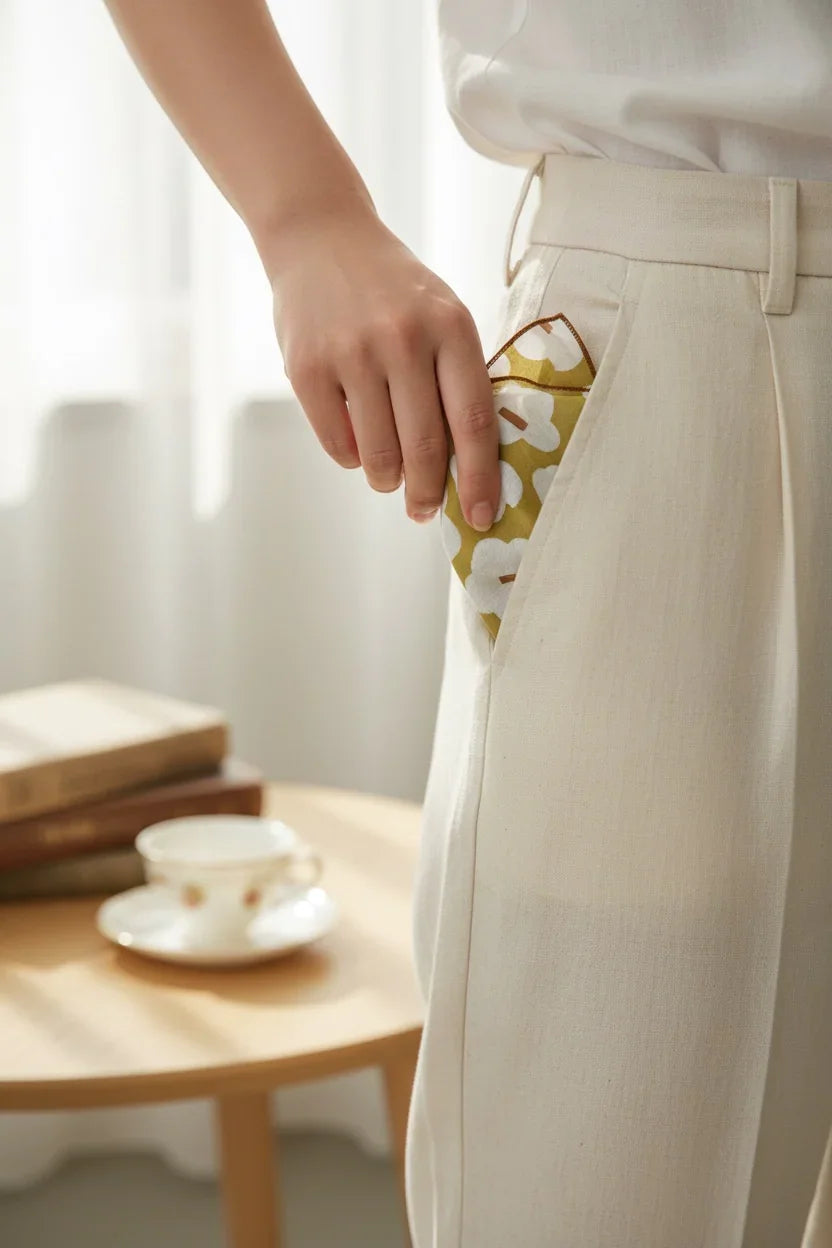 Petal Puff | Kerchief Squares | Slub Cotton
