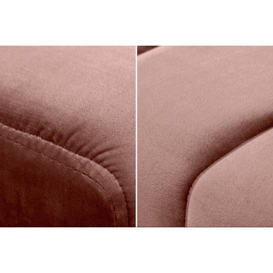 Fresno Long Ottoman Cum Bench | Hallway Bench | Dining Bench | Extra Seating (Ruddy Pink)