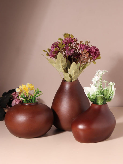 Varys Trio Vase Set for Table Decor | Decorative Flower Vase for Living Room