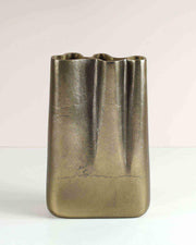 Peru Vase | Brass Antique Finish In Gold Color