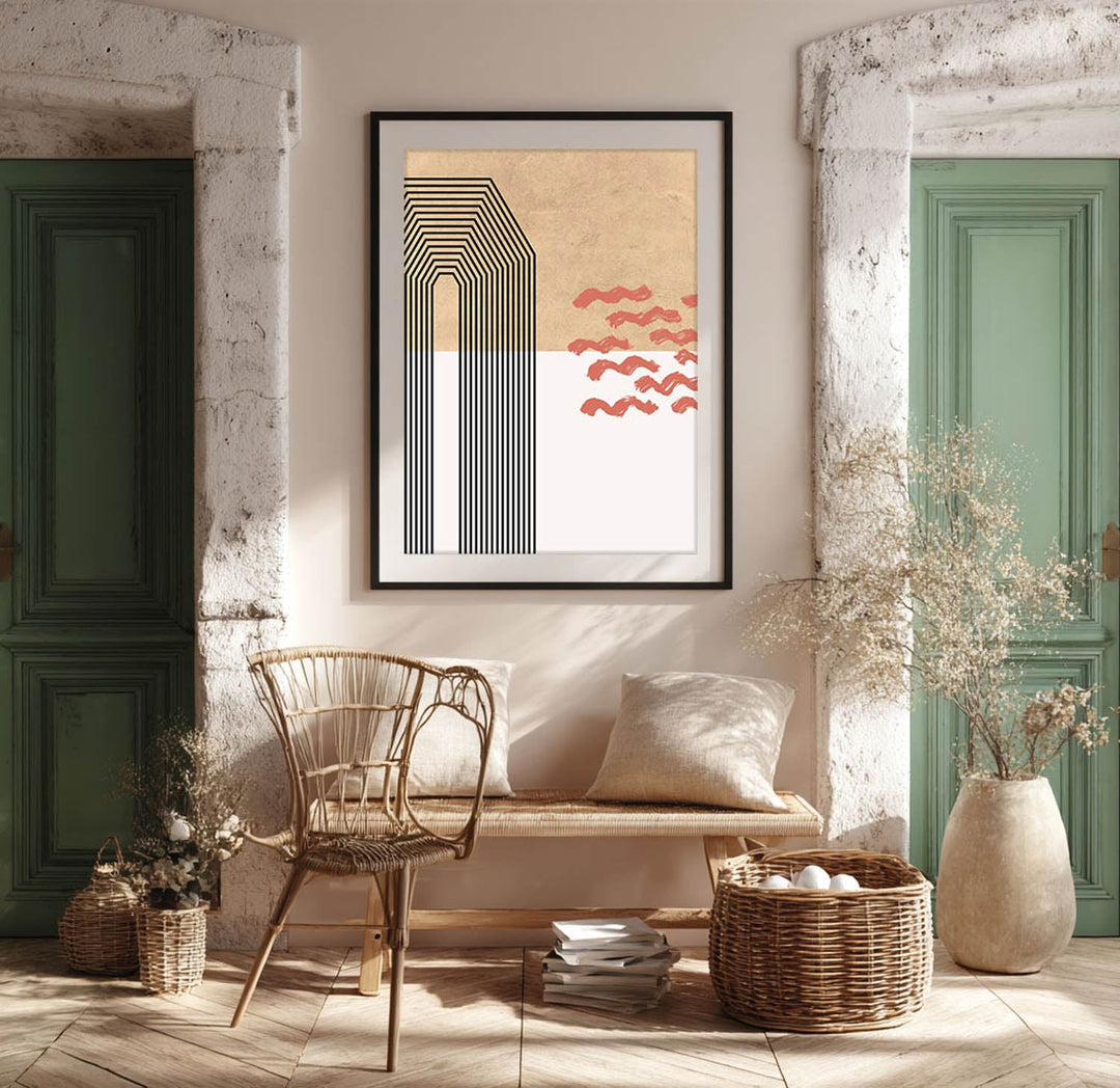 Wavescape Wall Painting