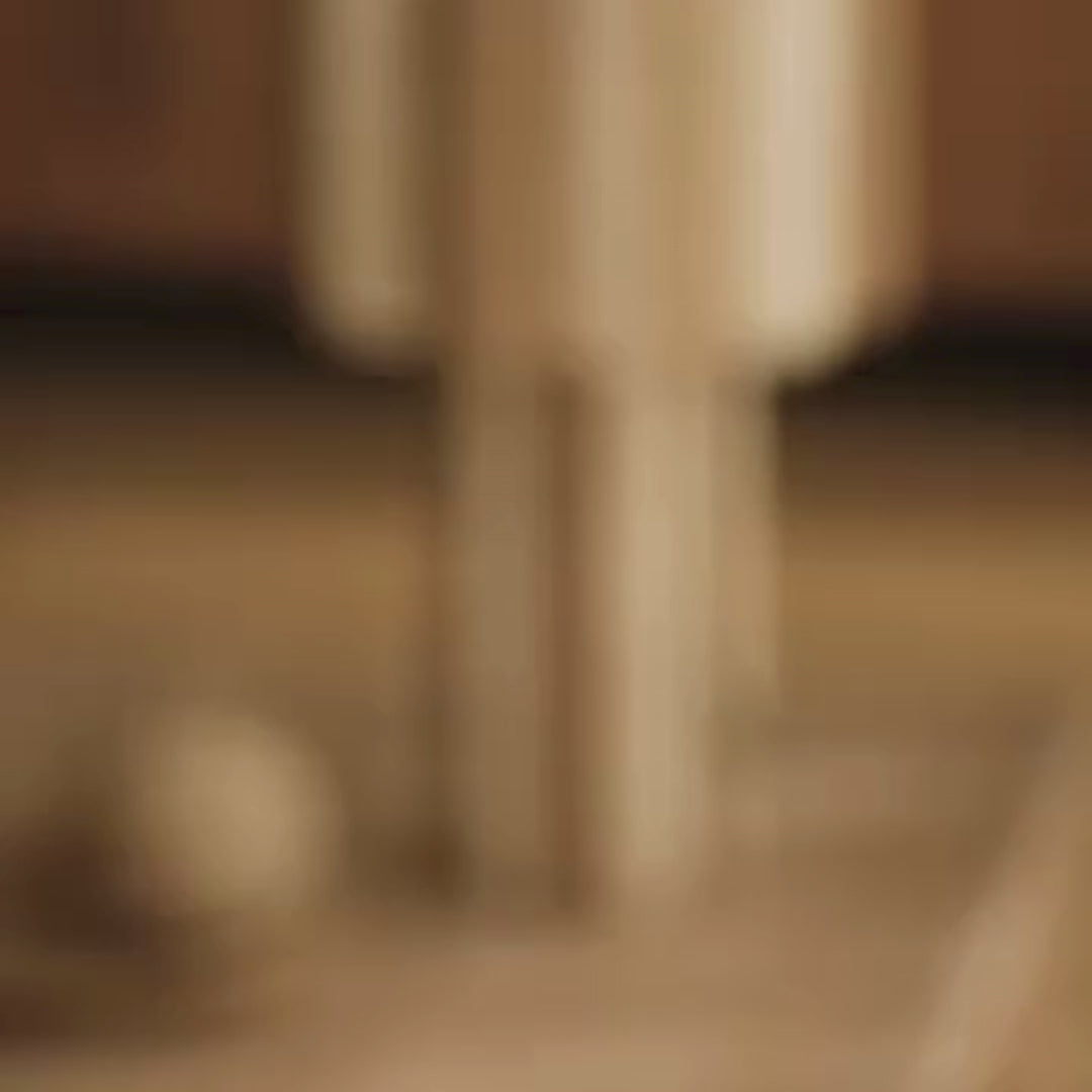 Load video: Kenji Designer Table lamp For Living Room &amp; Bedroom| Decorative Rafia and Metal Night Lamp