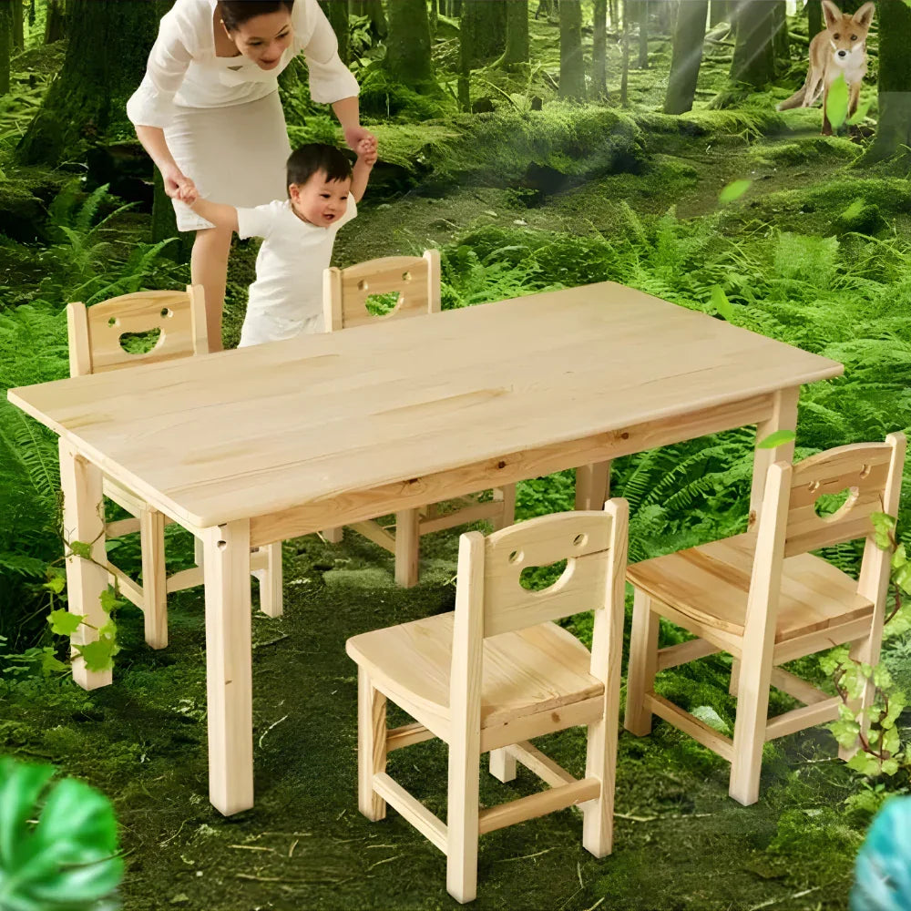 Modern 4 Seater Dining Table Set Study Table