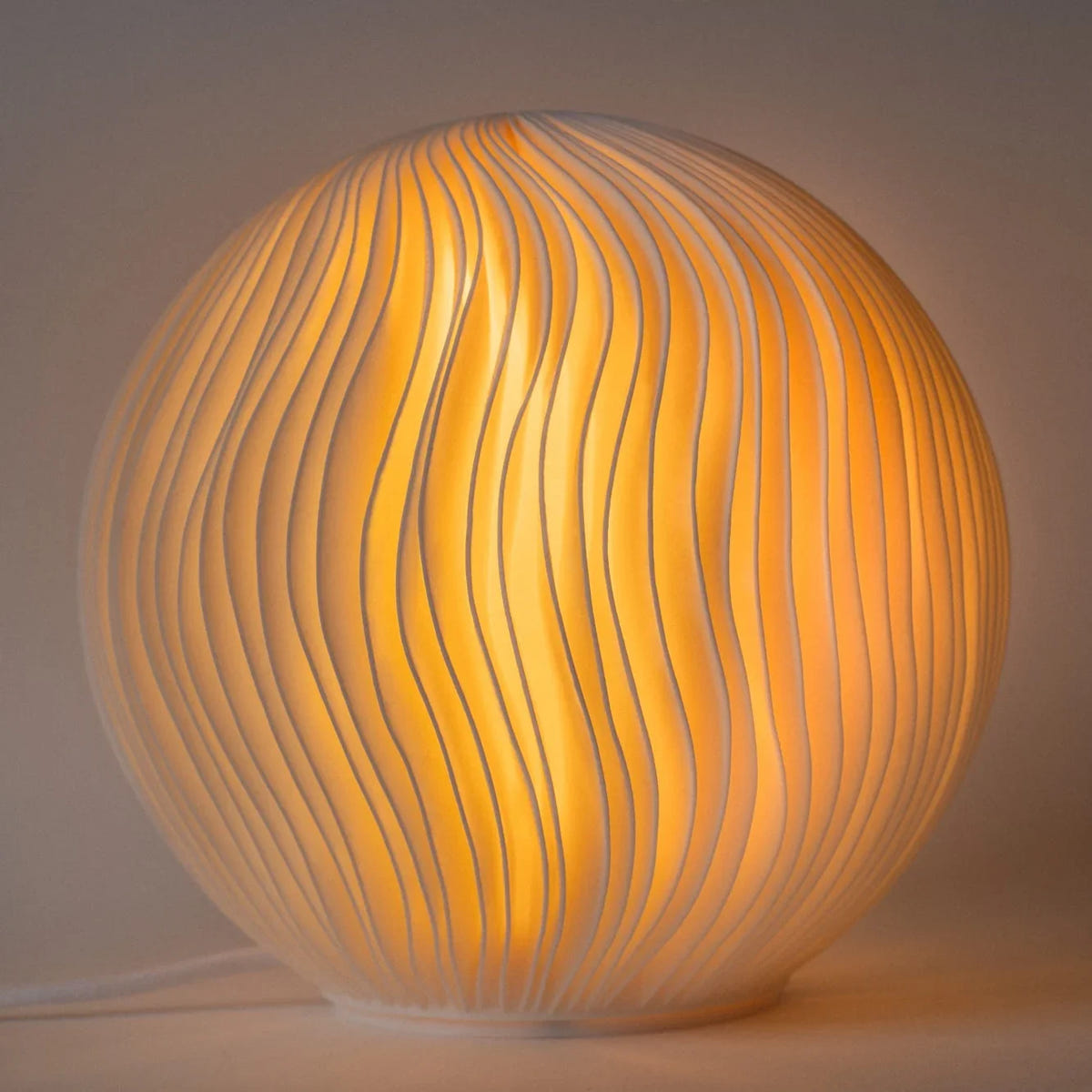 Wind Sculpted Table Lamp | Bedside Lamp
