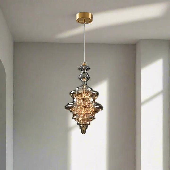 Led Modern Chandelier Lamp, All Copper Light Elegant Crystal Luxury Chandelier For Living Room, Gold And Clear Glass