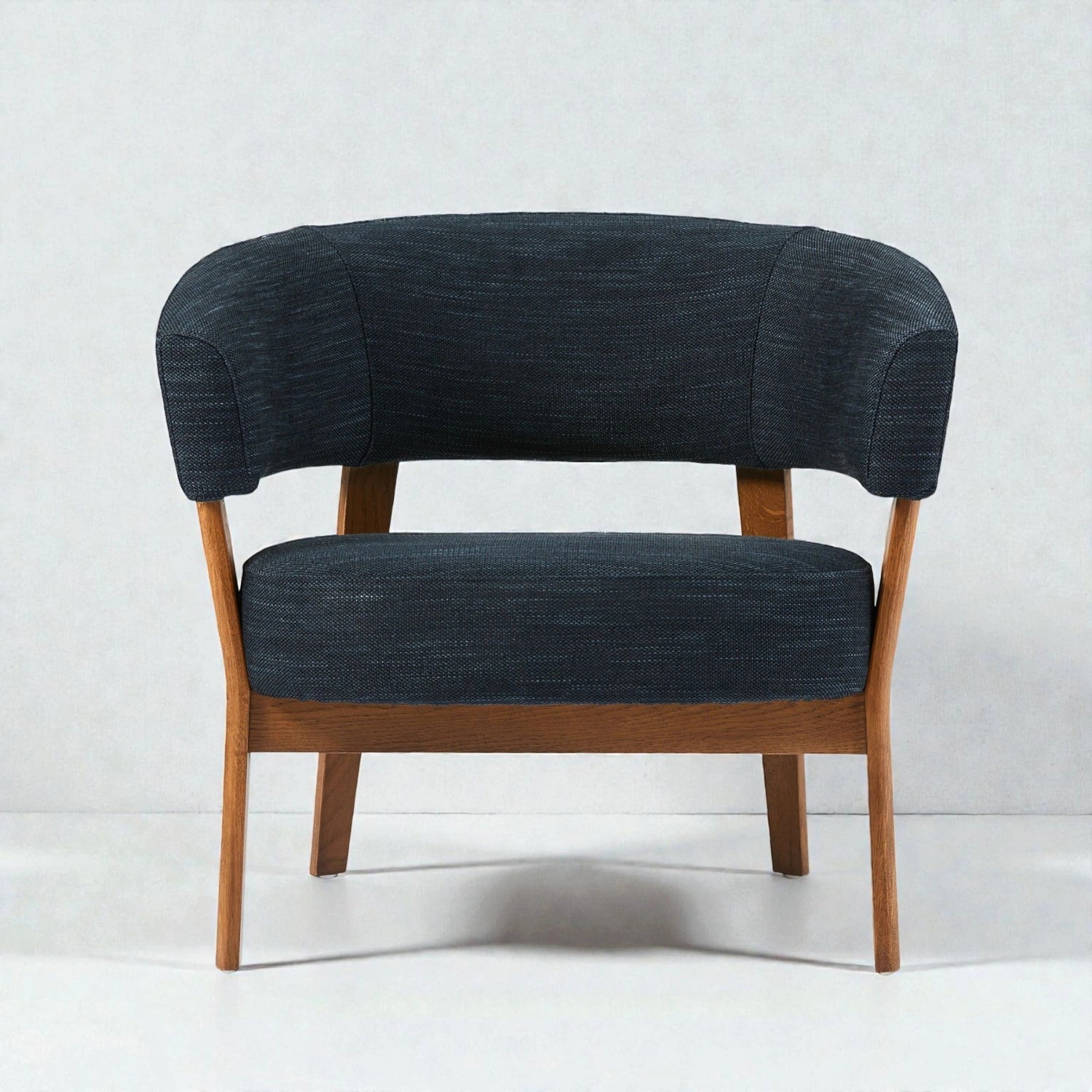 Judo Teak Wood & Fabric Upholstery Chair
