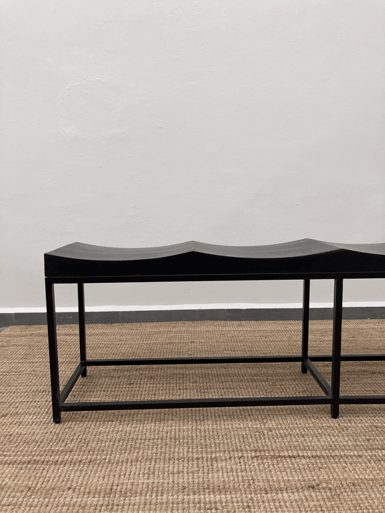 Baron Bench | Solid Teak Wood And Metal