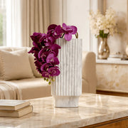 Python Grey Floor Vase for Living Room | Marble Vase