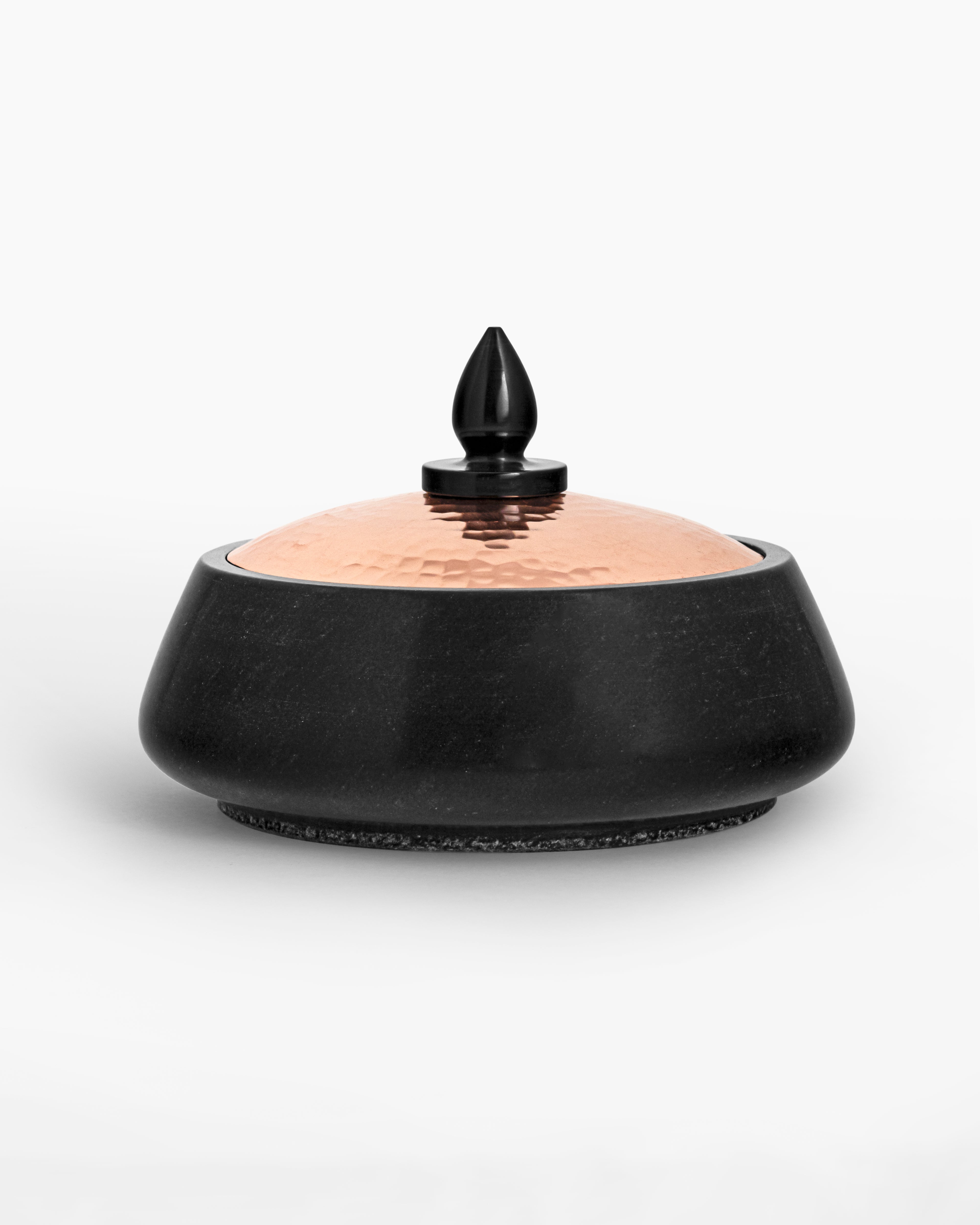 Trinket Box-Black Marble