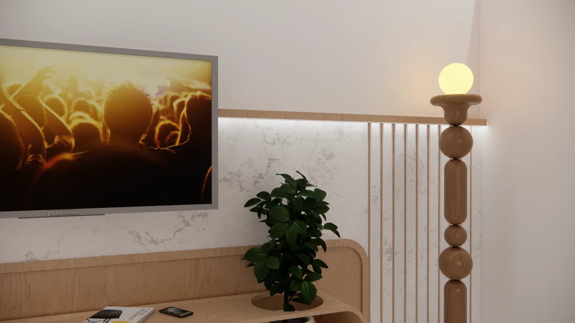 Teak Wood Sculptural Floor Lamp | Designer Modern Standing Lamp for Living Room & Home Decor