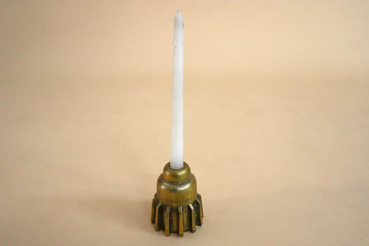 Cog Rib Candle Holder