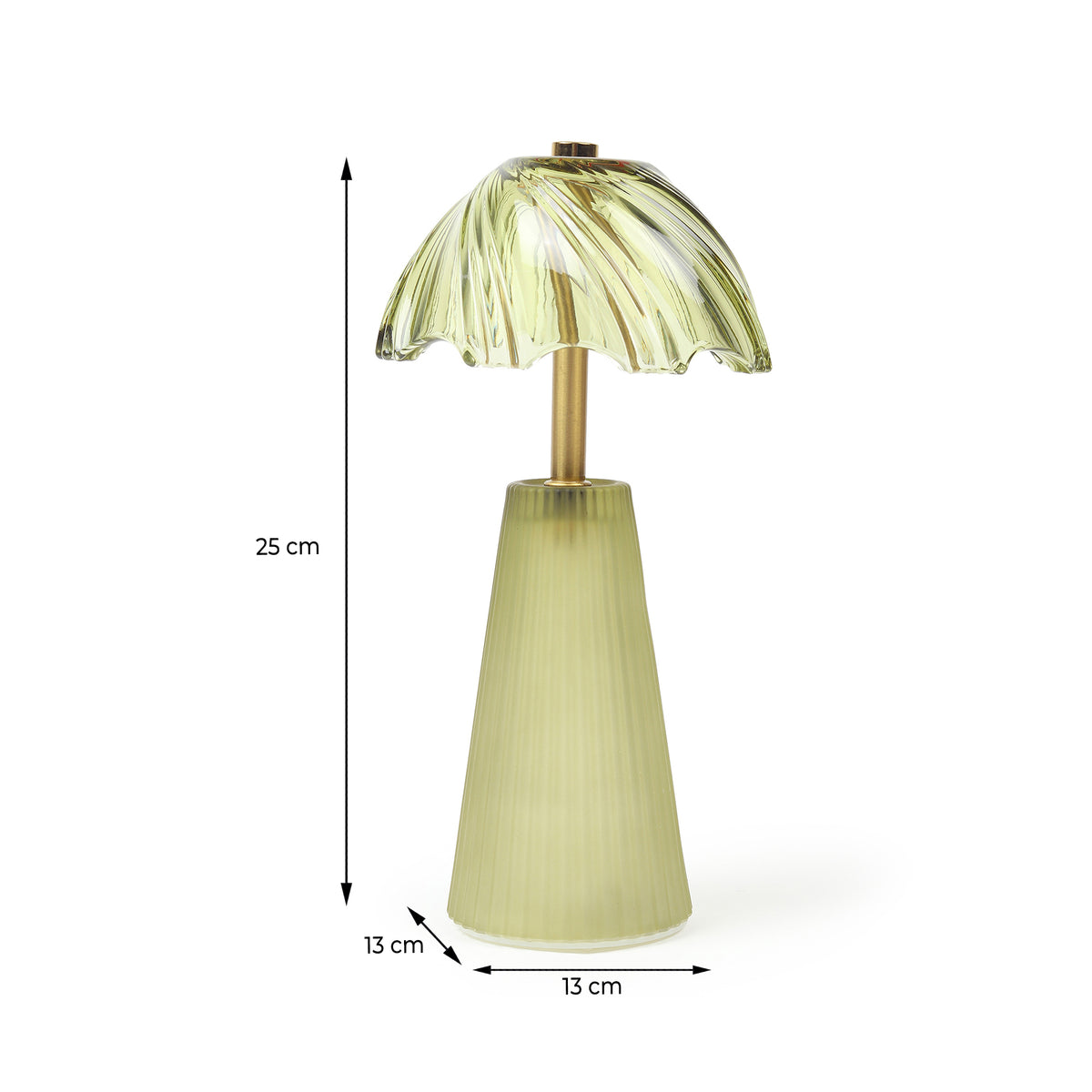 Calista Crystelle Glass Lamp