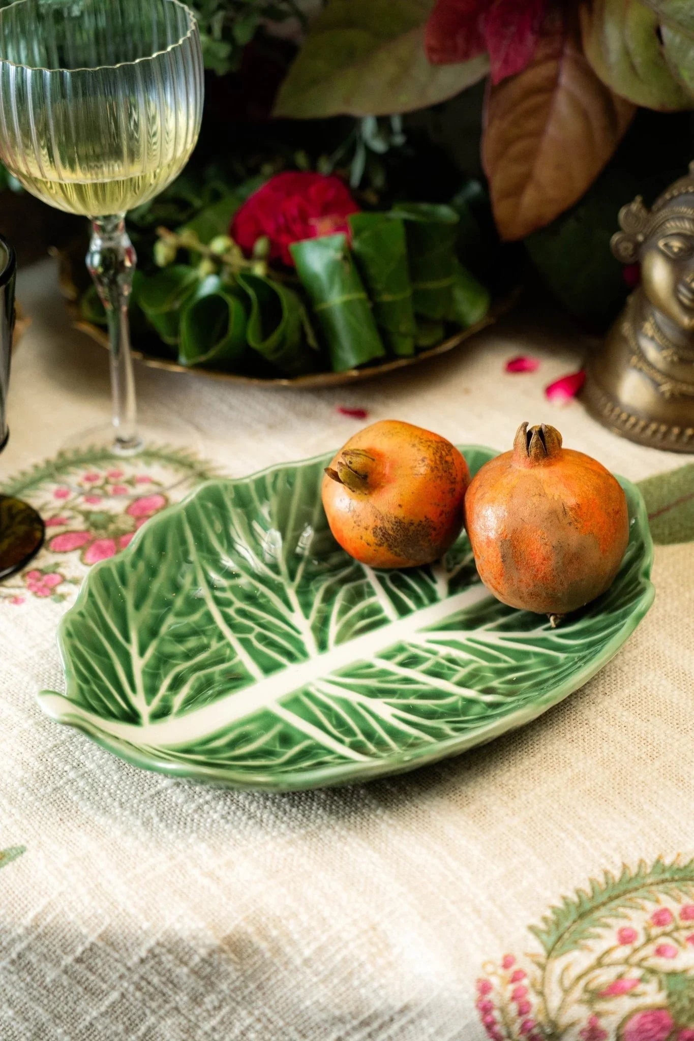 Parna Leaf Shaped Serving Platter