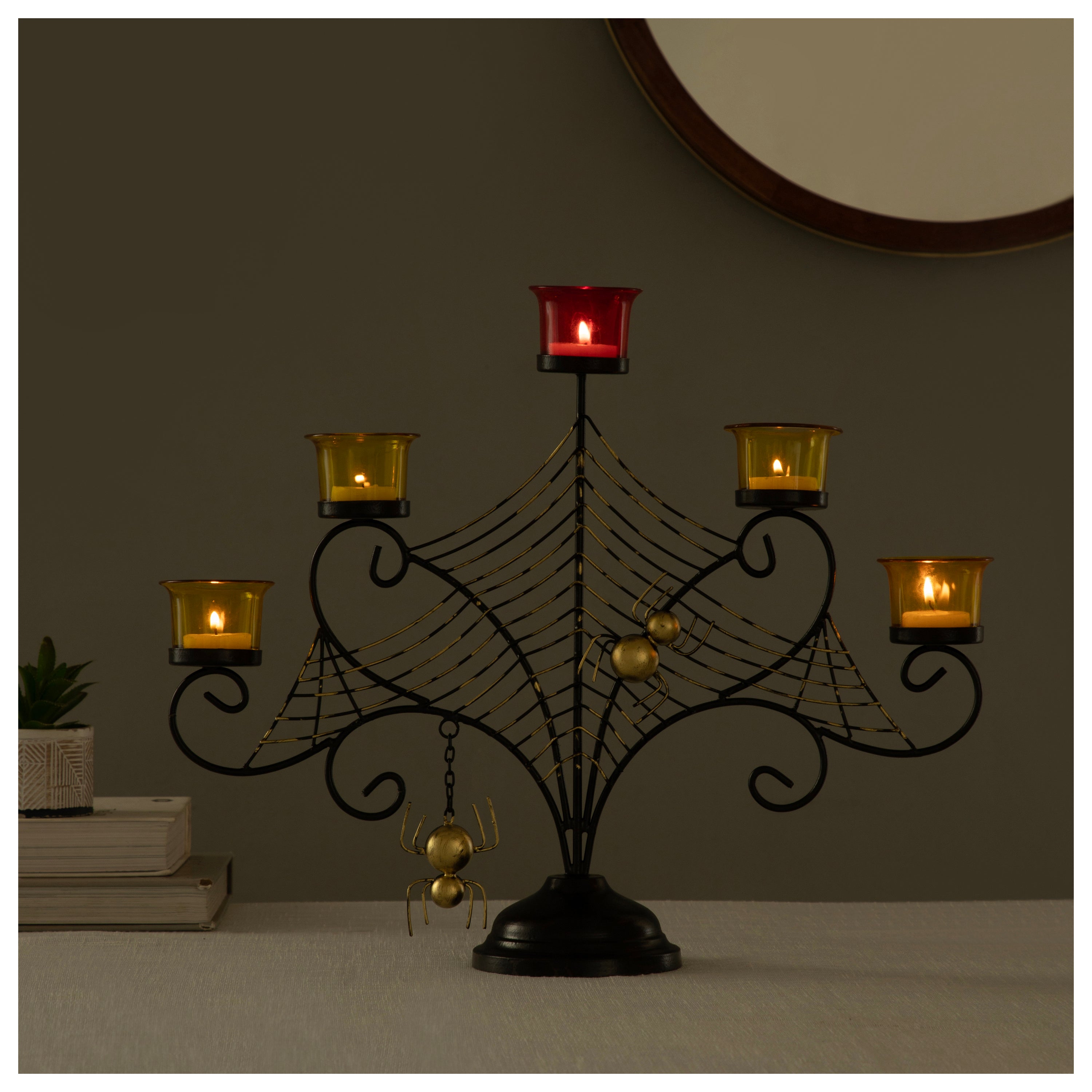 Aracne Metal Candle Stand