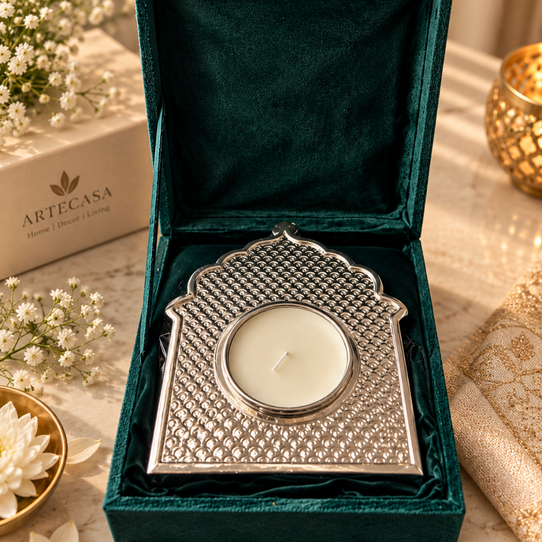 Silver Plated Tea Light Holder