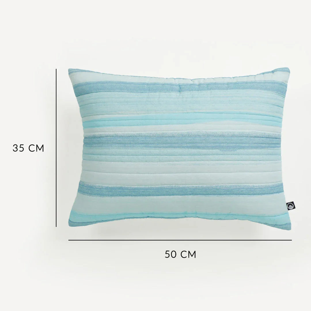 Blustroke Quilt And Pillow Cover Set