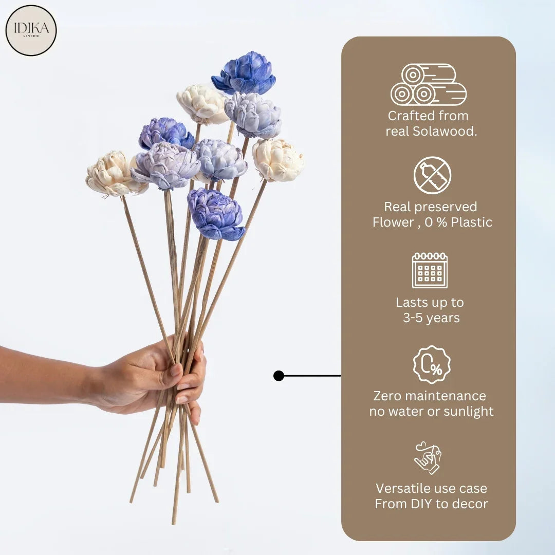 Twisted - 6 cm | Lavender, Purple and White