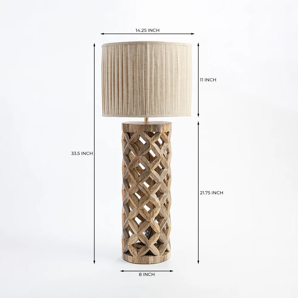 Ivora Rustic Mango Wood Lamp