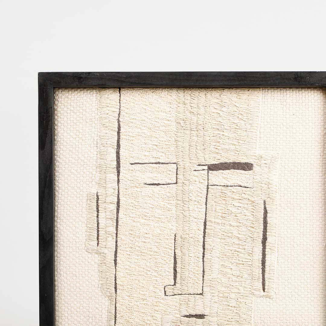 Ezra Embroidered Square Wall Art