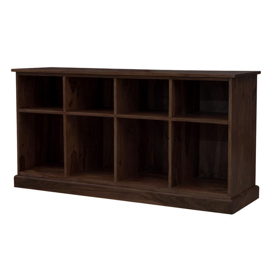 Solid Sheesham Wood Space Saver Large Bookshelf | Sideboard