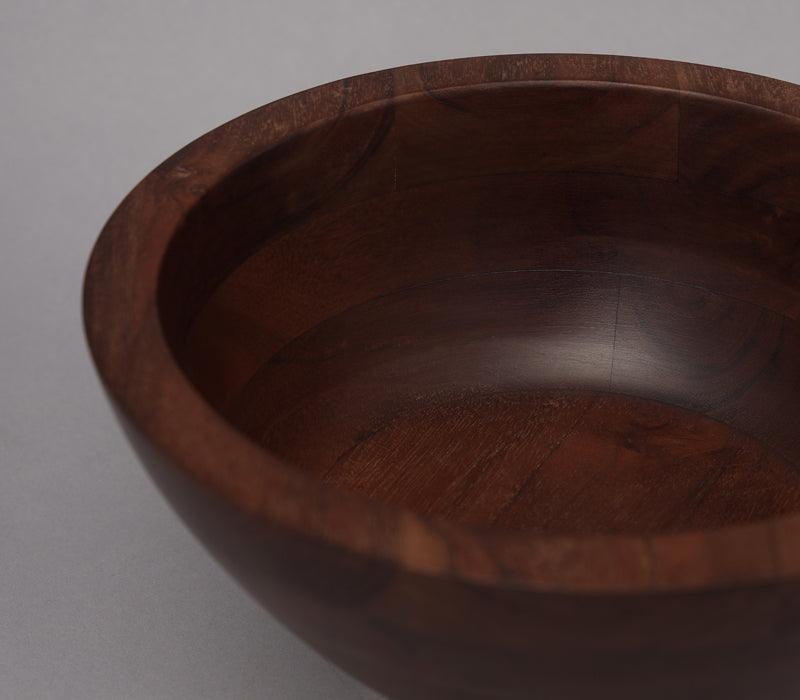 Thicket Bowl | Gold Finished with Acacia Wood