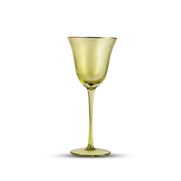 Shade Set of 4 Wine Glasses Green Hues