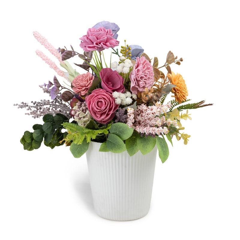 Flower Pot And Solawood Arrangement