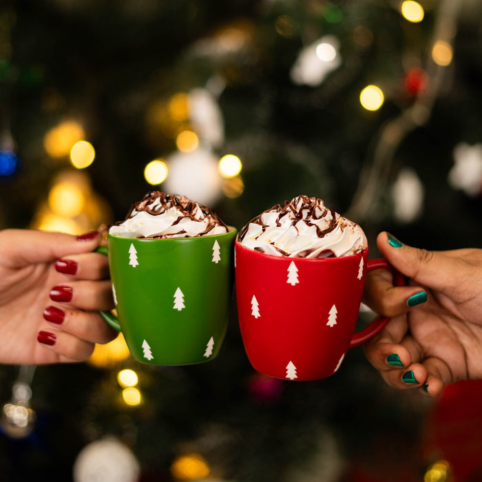 Merry Mornings | Joyful Christmas Mug Set for Cozy Moments