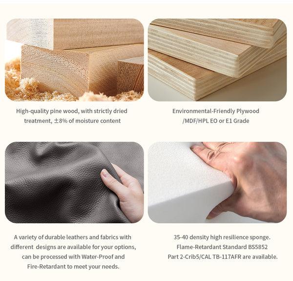 Taurus Designer Bed Cvali | BWR Commercial Plywood In Brown Color