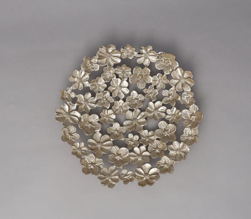 Blossom Platter | Gold Finished