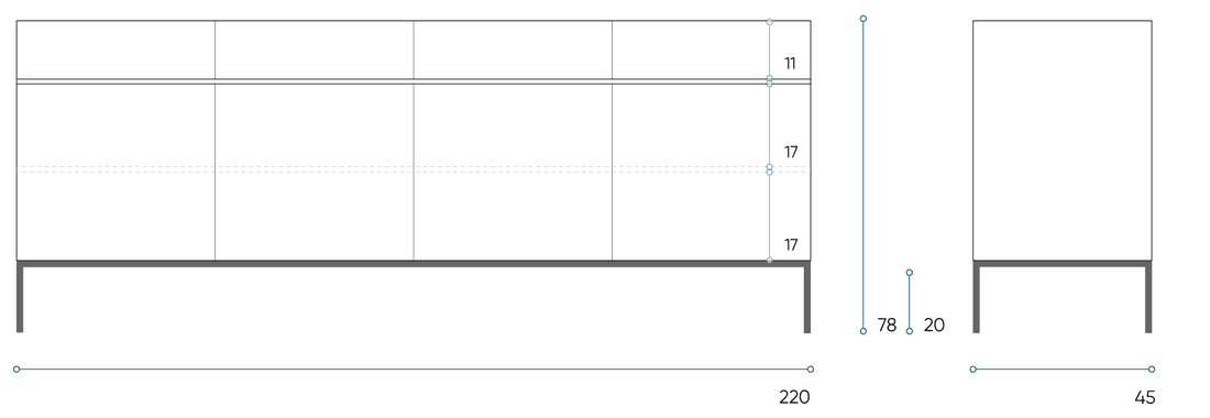Apollo Sideboard |  Mango Wood