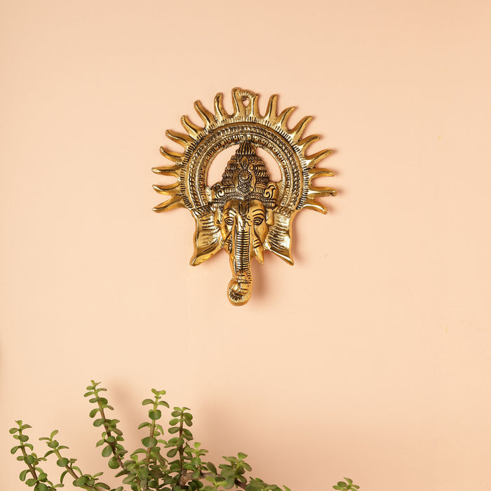 Gold Lord Ganesh Wall Hanging