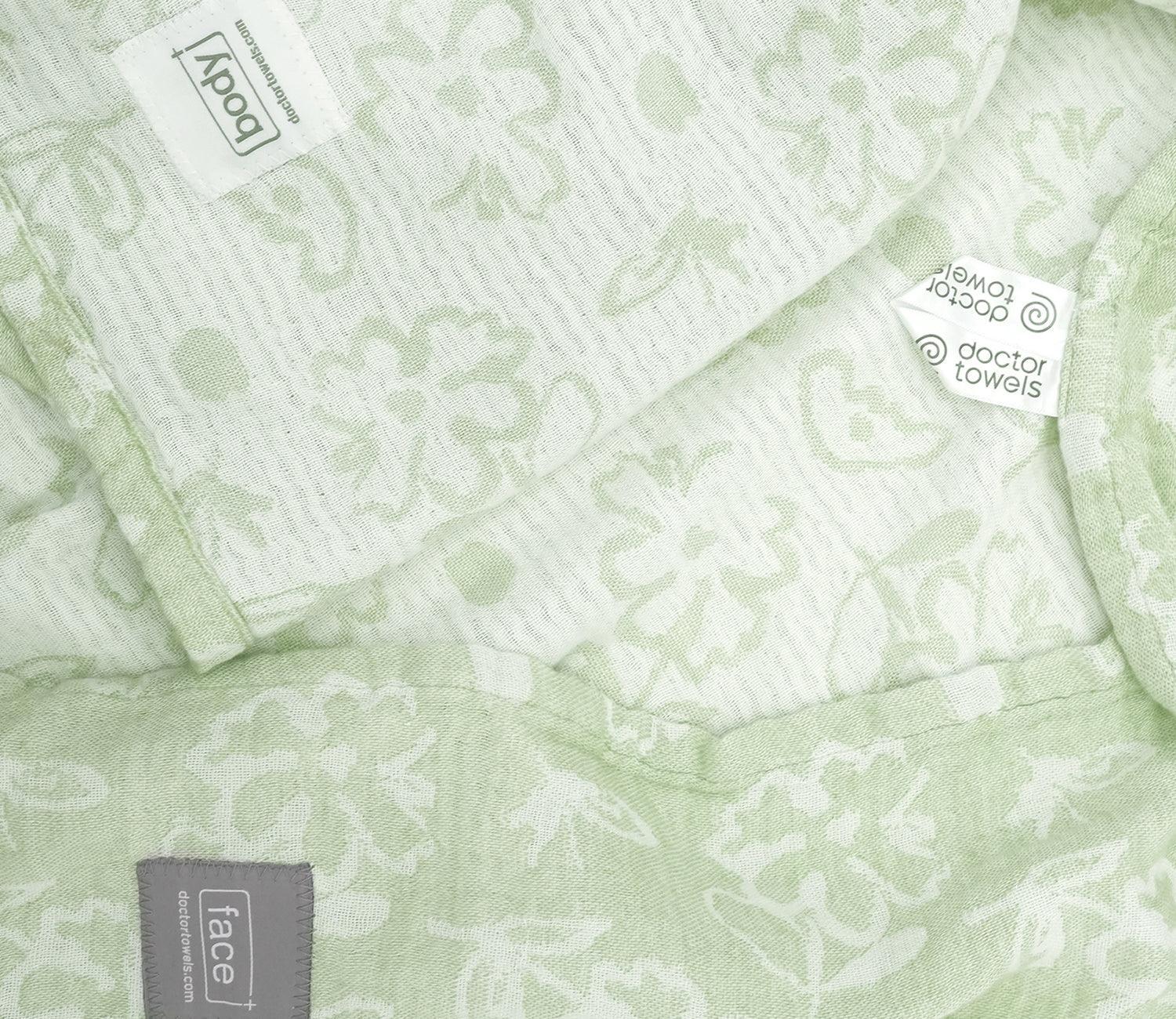 Banana Floral Bath Towel + Hair Towel Combo Assorted Pack of 2