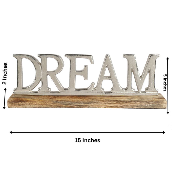 Metal Free Standing Tabletop Dream Sign