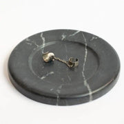 Moon Trinket Tray Black | Marble