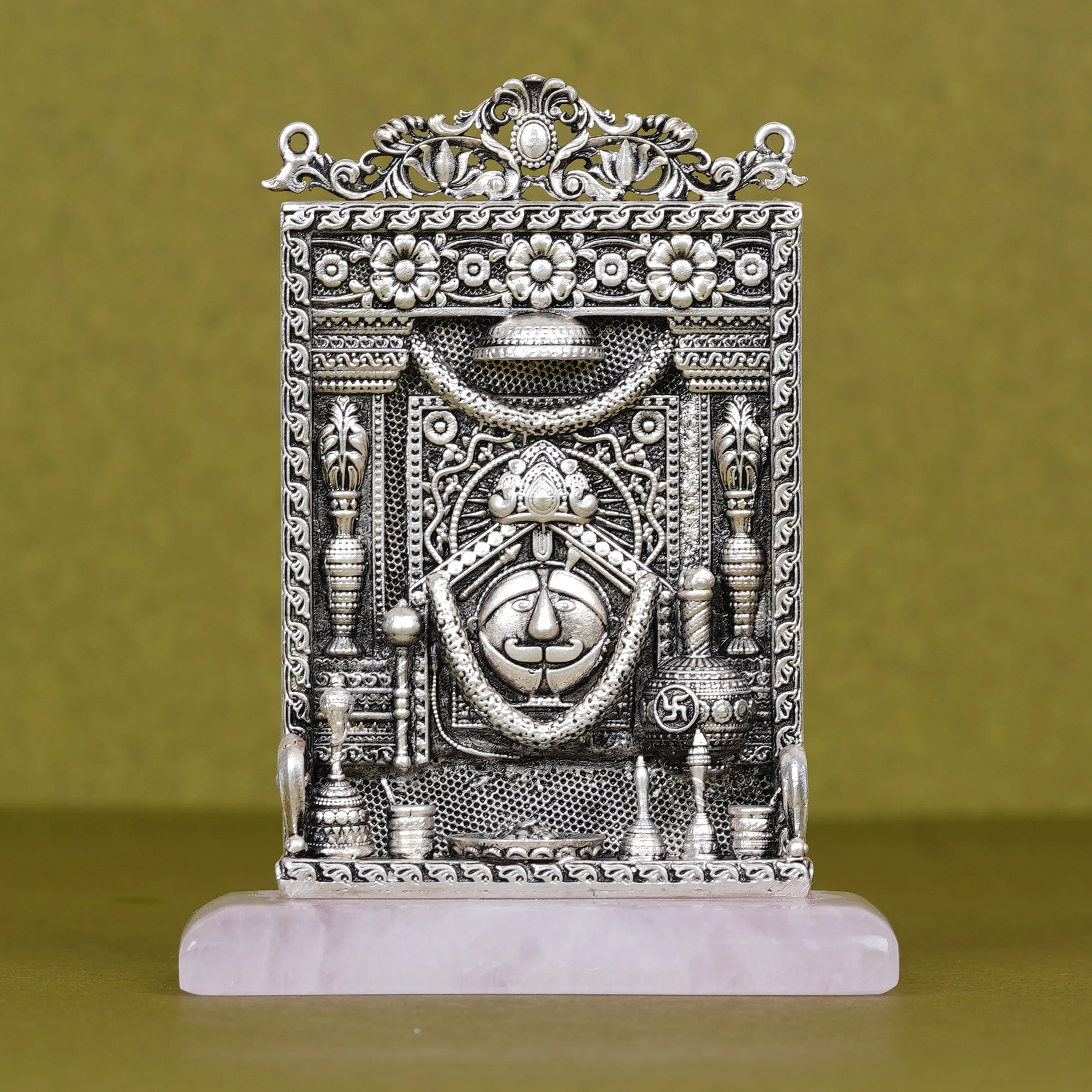 Silver Plated Brass Salasar Balaji Car Dashboard Idol