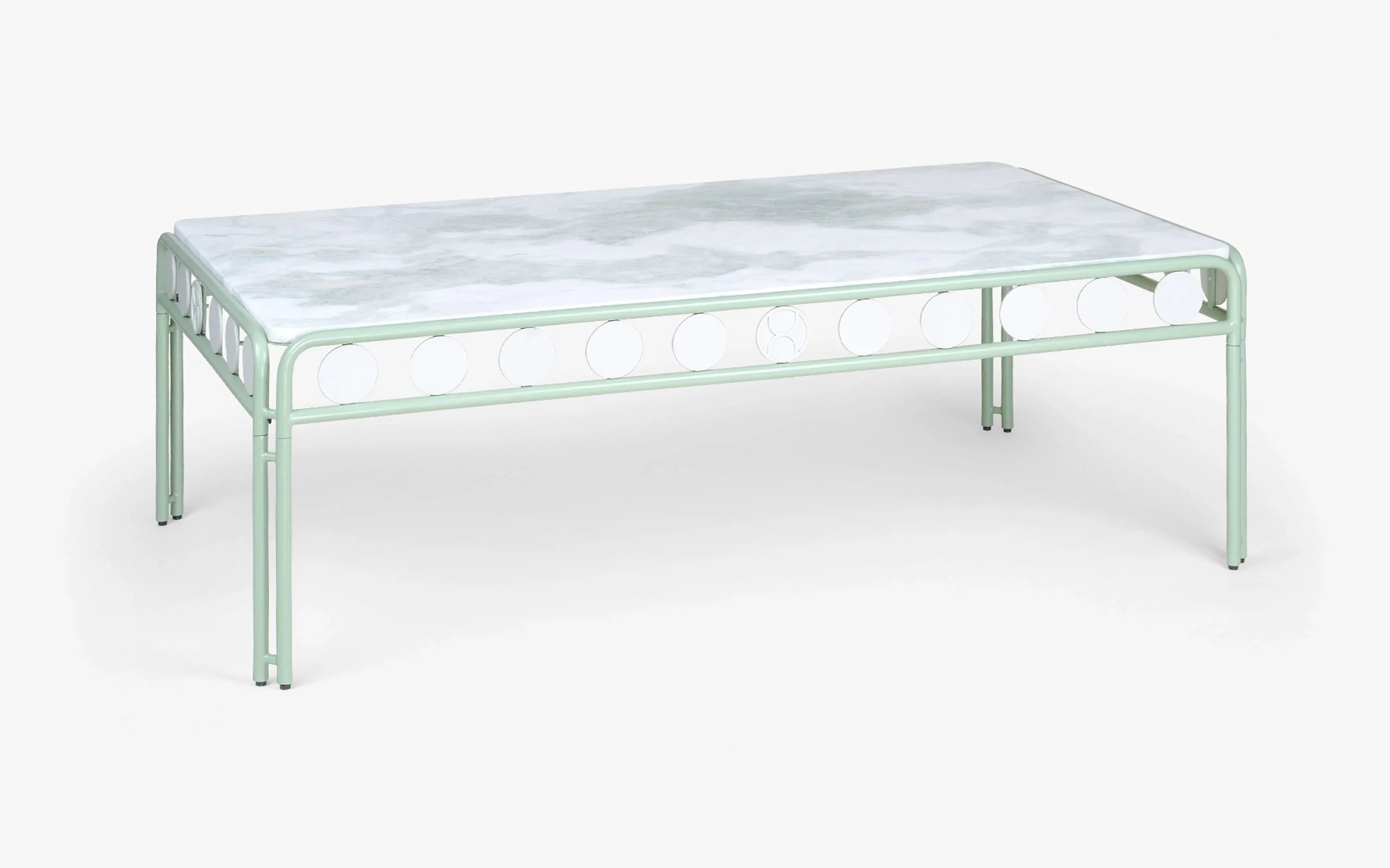 Dastoori Marble Coffee Table for Living Room | Aravali Green Marble Top Center Table