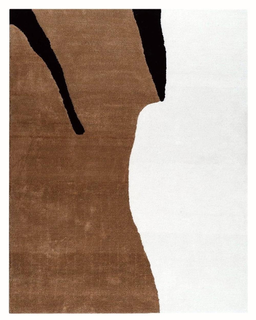 Bias Geometric Patterned Modern Rug – 100% Wool