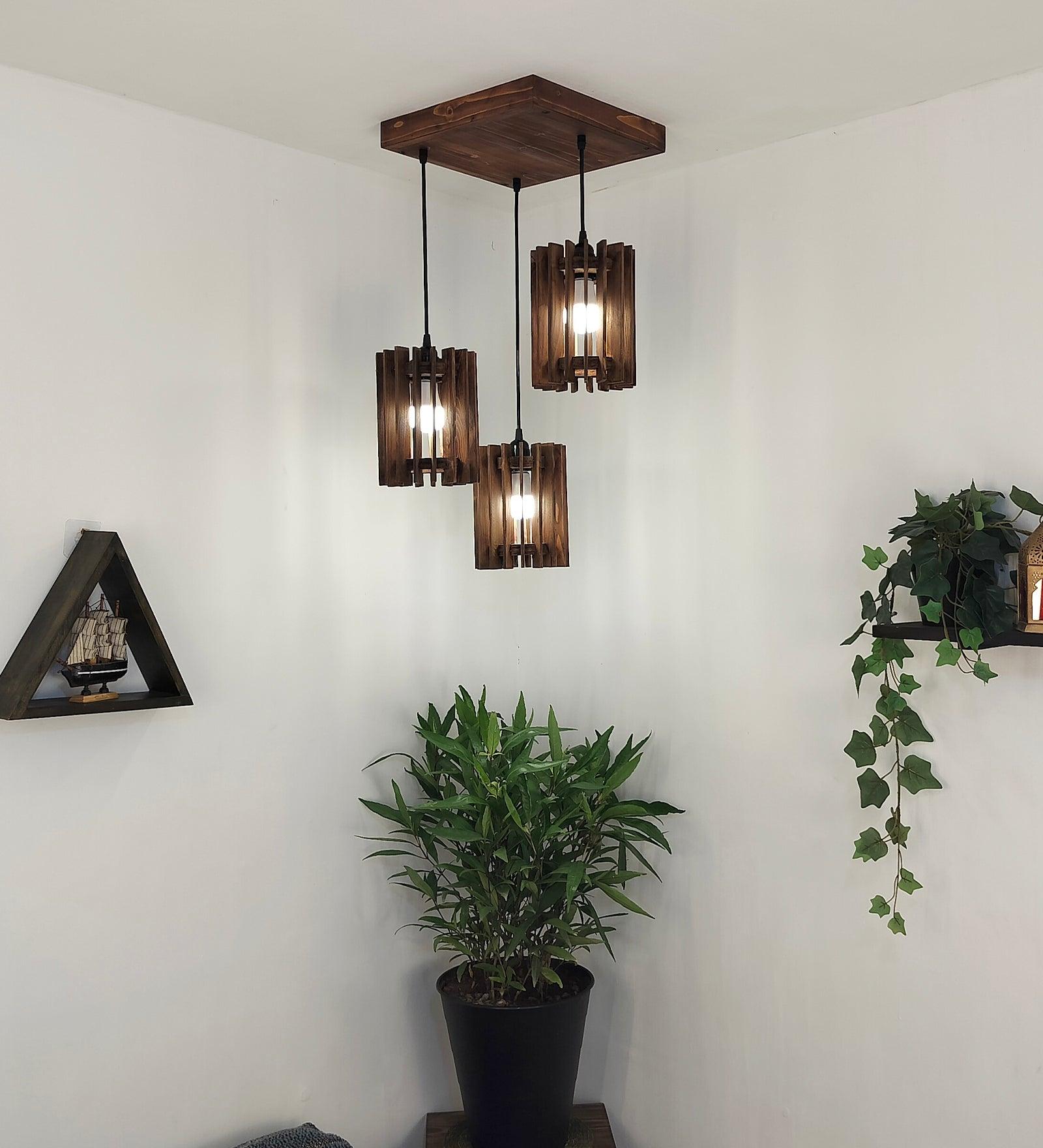 Ventus Brown Cluster Hanging Lamp