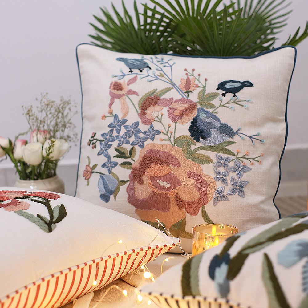 Springtime Peonies Cushion Cover