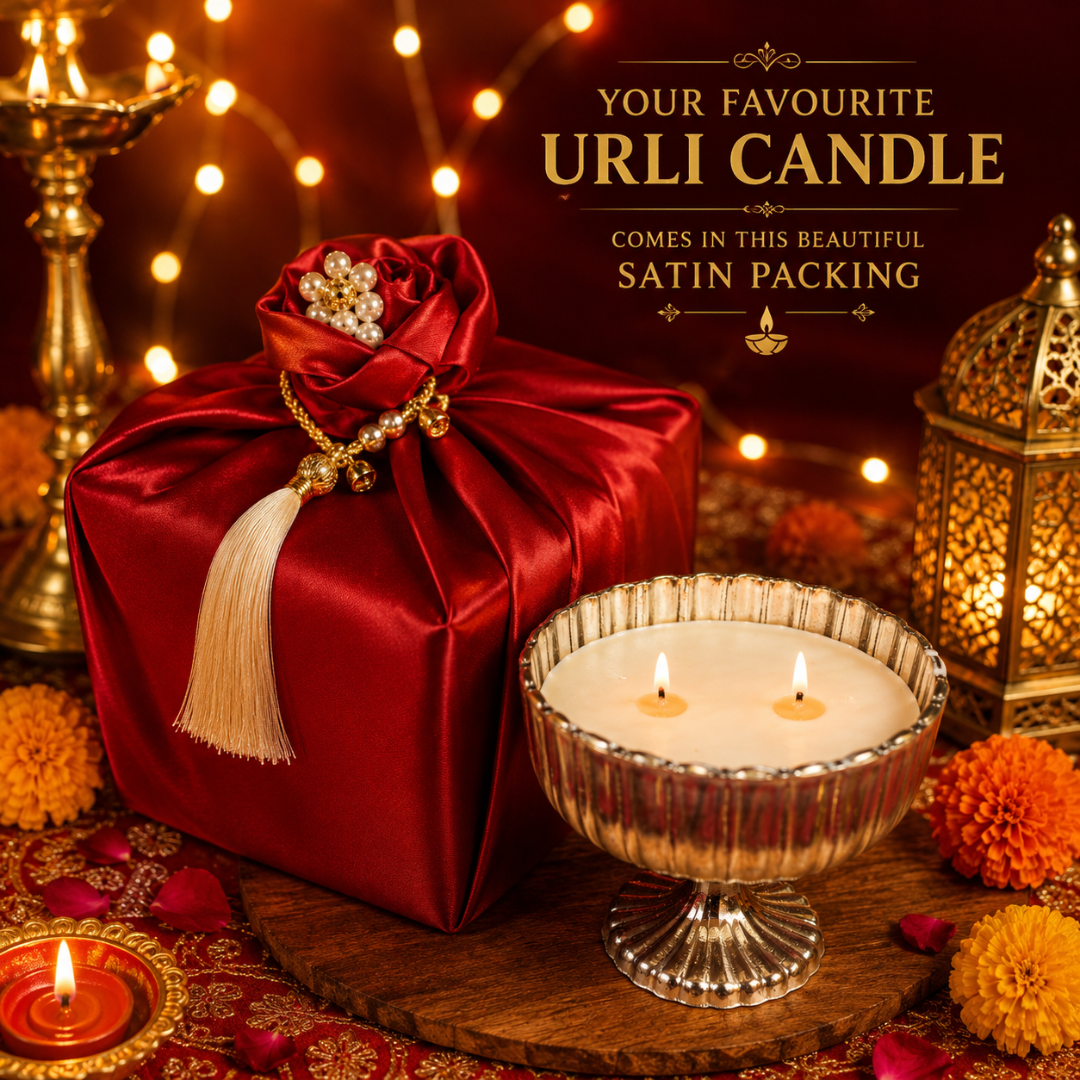 Silver Shimmer Urli Decorative Candle