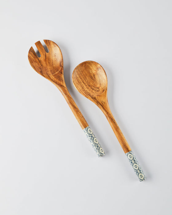 Wooden Salad Servers | Elegant Fork & Spoon Serving Set