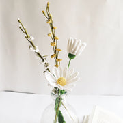 Crochet Daisy Orchid Bouquet - Multicolor / 10" length / 4 Stems